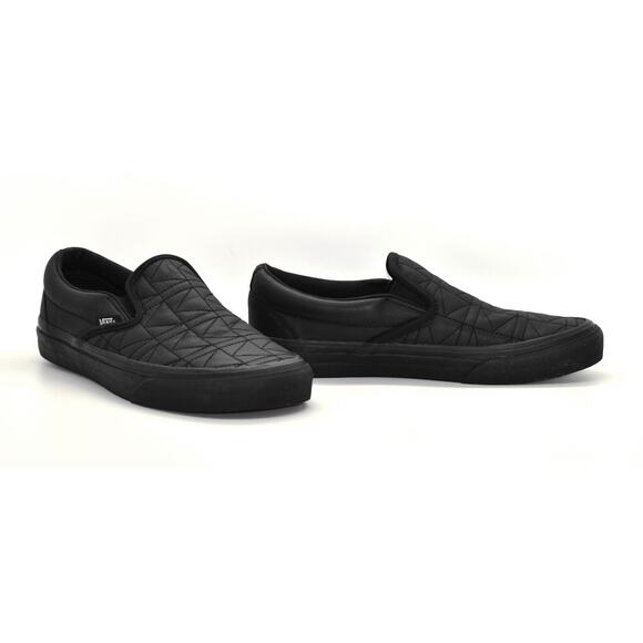 A8 NEW NEW VANS X KARL LAGERFELD Black Quilted Classic Slip On Sneaker M 5.5 W 7 - Picture 1 of 6